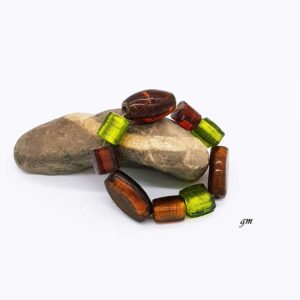 Vintage Armband, Armreif mit Glassteinen