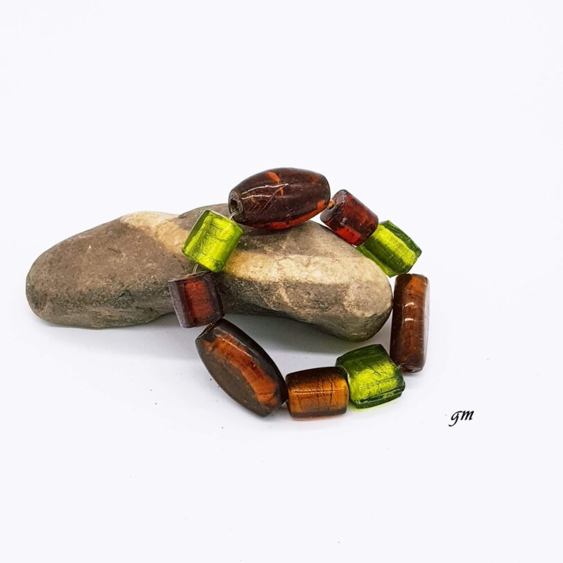 Vintage Armband, Armreif mit Glassteinen
