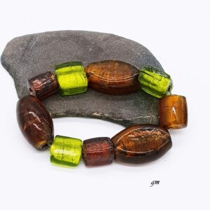Vintage Armband, Armreif mit Glassteinen