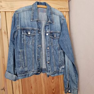 Jeansjacke Damen geknöpft, XL
