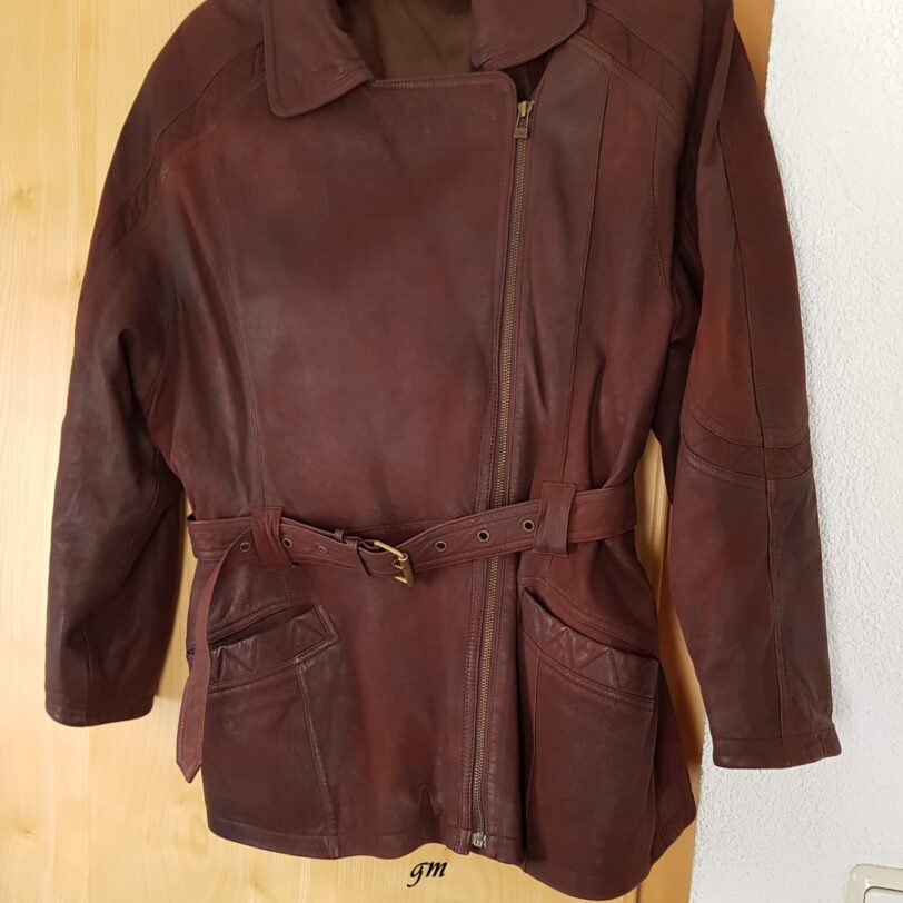 Lammnappa Damen Lederjacke 1980er