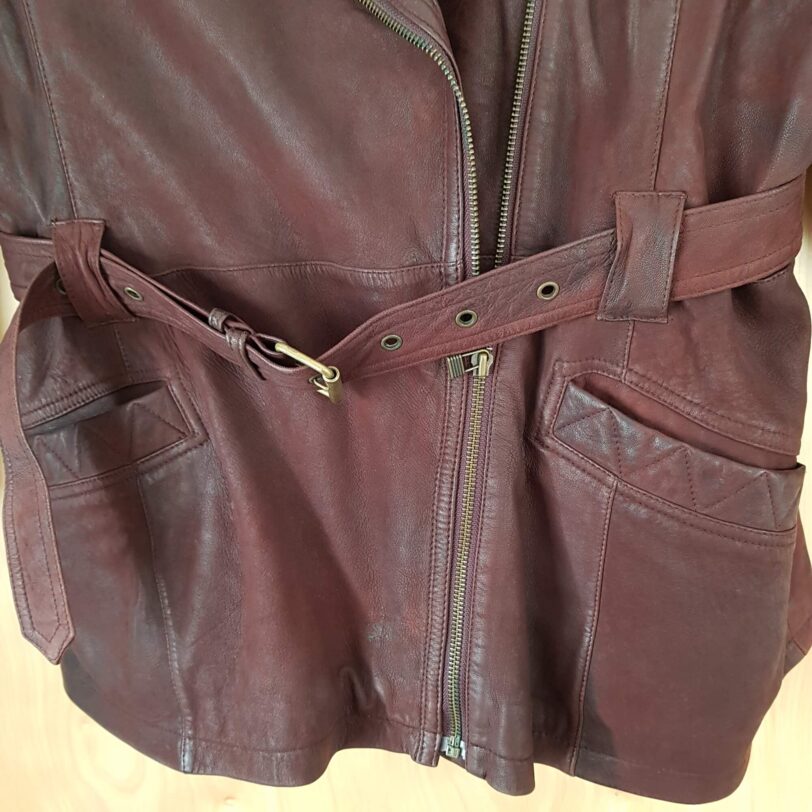 Lammnappa Damen Lederjacke 1980er
