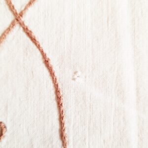 vintage Baumwolltischdecke mit Muster