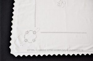 Weißwäsche Kissenbezug Monogramm