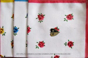 KinderTaschentücher vintage, 3er Set