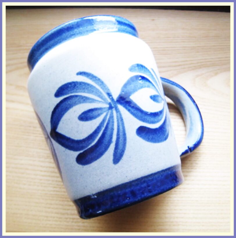 Weinkrug, Handarbeit, Bayerisch Blau