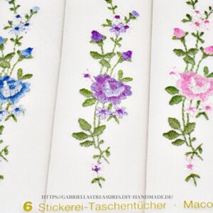 Damen Taschentücher vintage, 6er Set