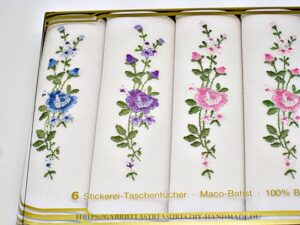 Damen Taschentücher vintage, 6er Set