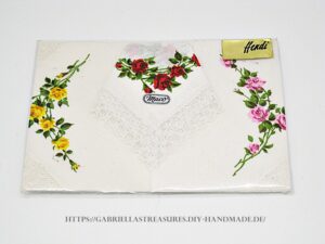 Vintage Damen Stoff Taschentücher
