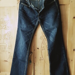 Jeanshose, LIVRE Gr. 40 blau Schlaghose