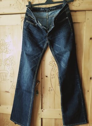 Jeanshose, LIVRE Gr. 40 blau Schlaghose