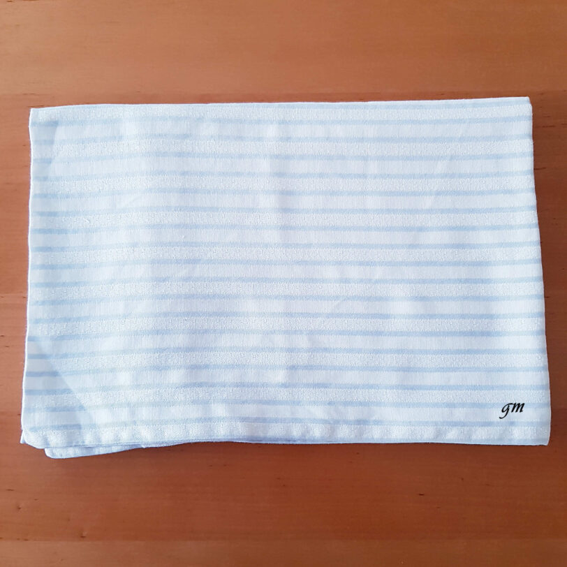 vintage Kopfkissenbezug gestreift