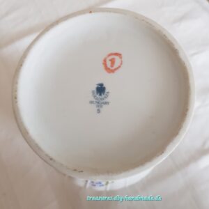Blumenvase Holloháza 70er Blütenmuster