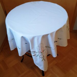 Weihnachten Tischdecke rosa Kerze