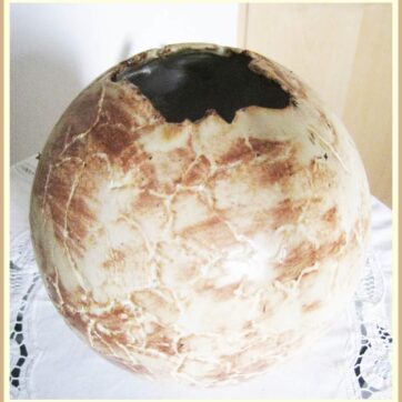 handgetöpferte Keramik Blumenvase,