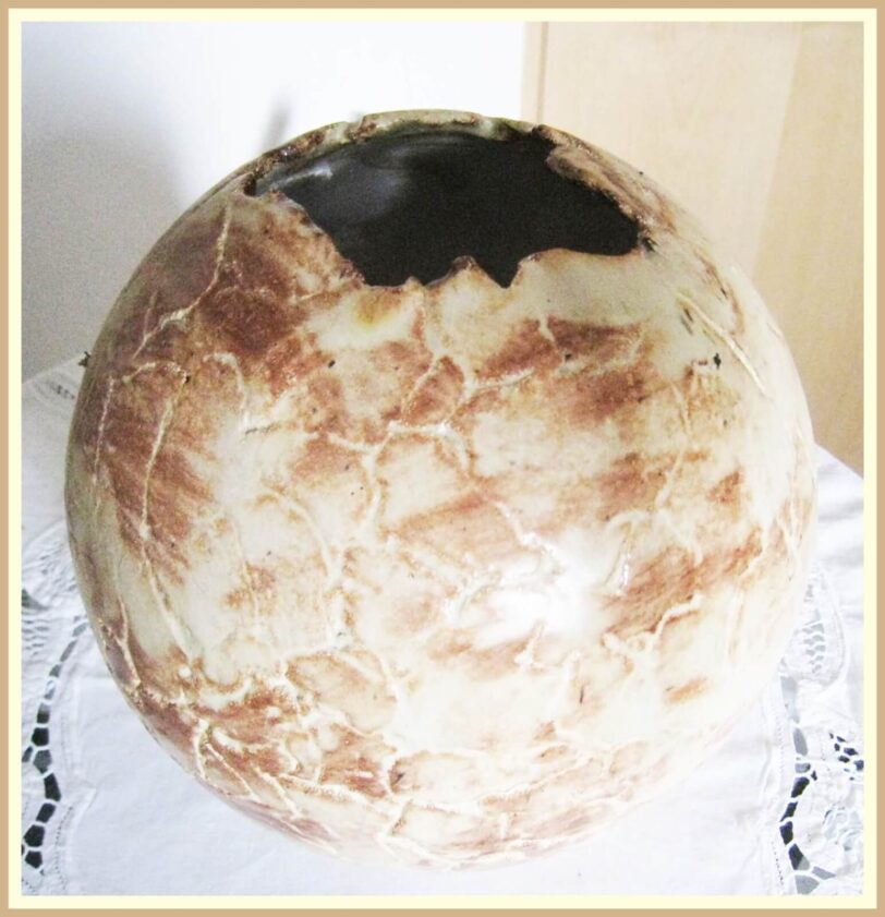 handgetöpferte Keramik Blumenvase,
