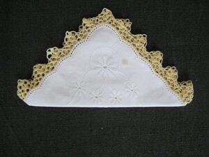 Stofftaschentücher, handumhäkelt, 28x28cm