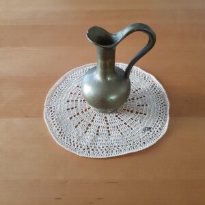massive kleine Blumenvase - Messing – Bild 4