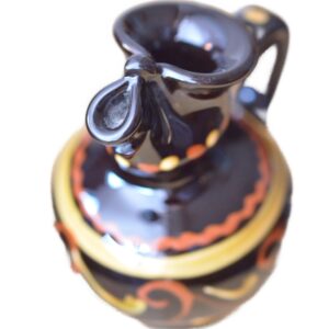 Plutzer, kleiner brauner Keramikkrug