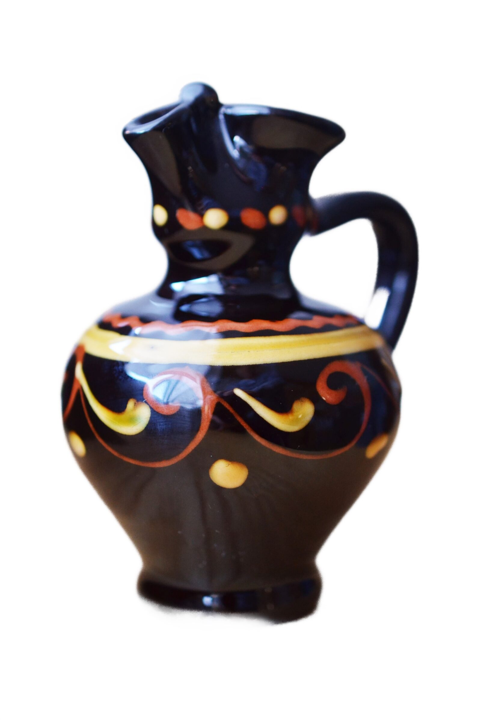 Plutzer, kleiner brauner Keramikkrug