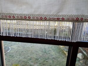 Scheibengardine Vorhang mit Herzen