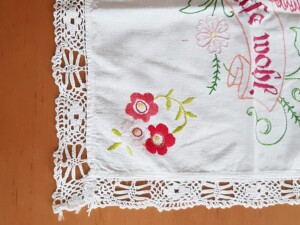 Deckchen vintage handgemacht 50er