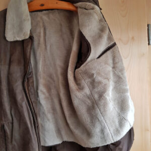 vintage, Herren Lederjacke mit Kragen