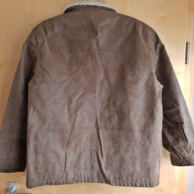 vintage, Herren Lederjacke mit Kragen