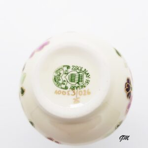 ZSOLNAY PECS 25 Porzellan Vase – Bild 5