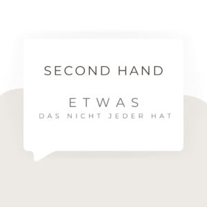 second hand - mach mit