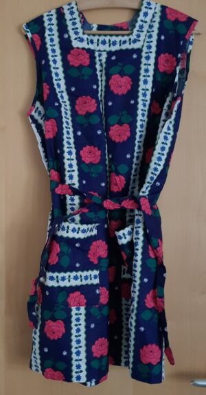 Vintage, handgemachte Kittelschürze aus den 70er