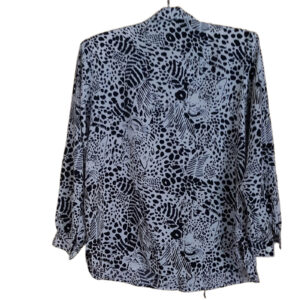 Vintage, gemusterte Bluse 80er Jahre, Blusenshirt