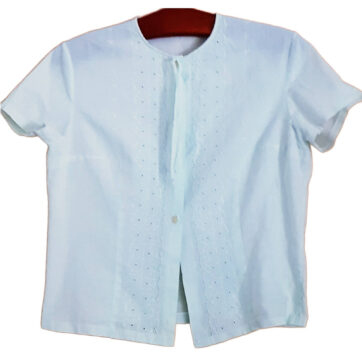 Vintage, weiße Bluse, 50er Jahre