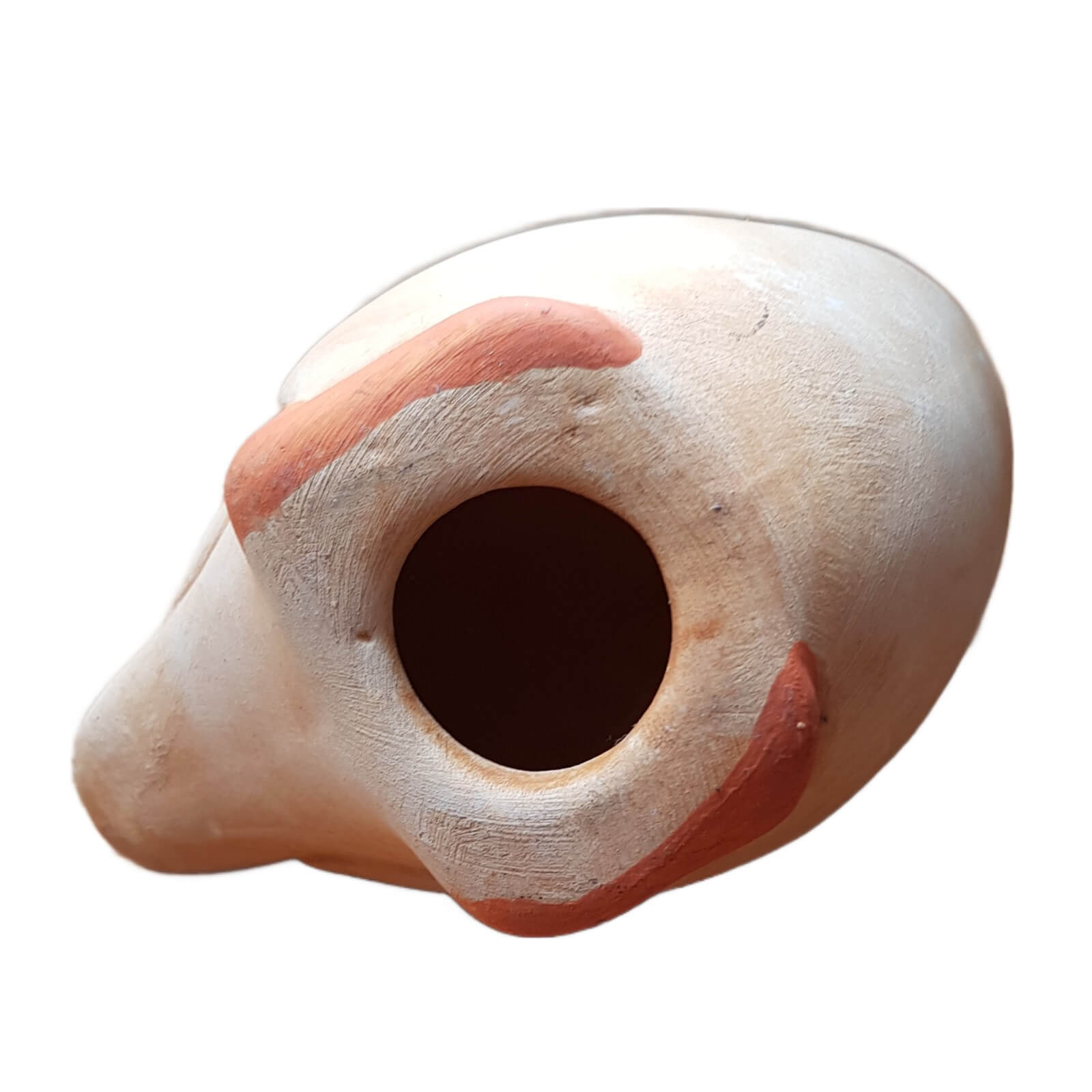 Keramikvogel, gelber Vogel aus Ton – Bild 3