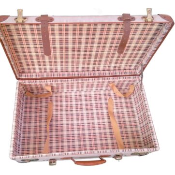 Vintage einfacher Reisekoffer 50er Jahre guter Zustand gebraucht