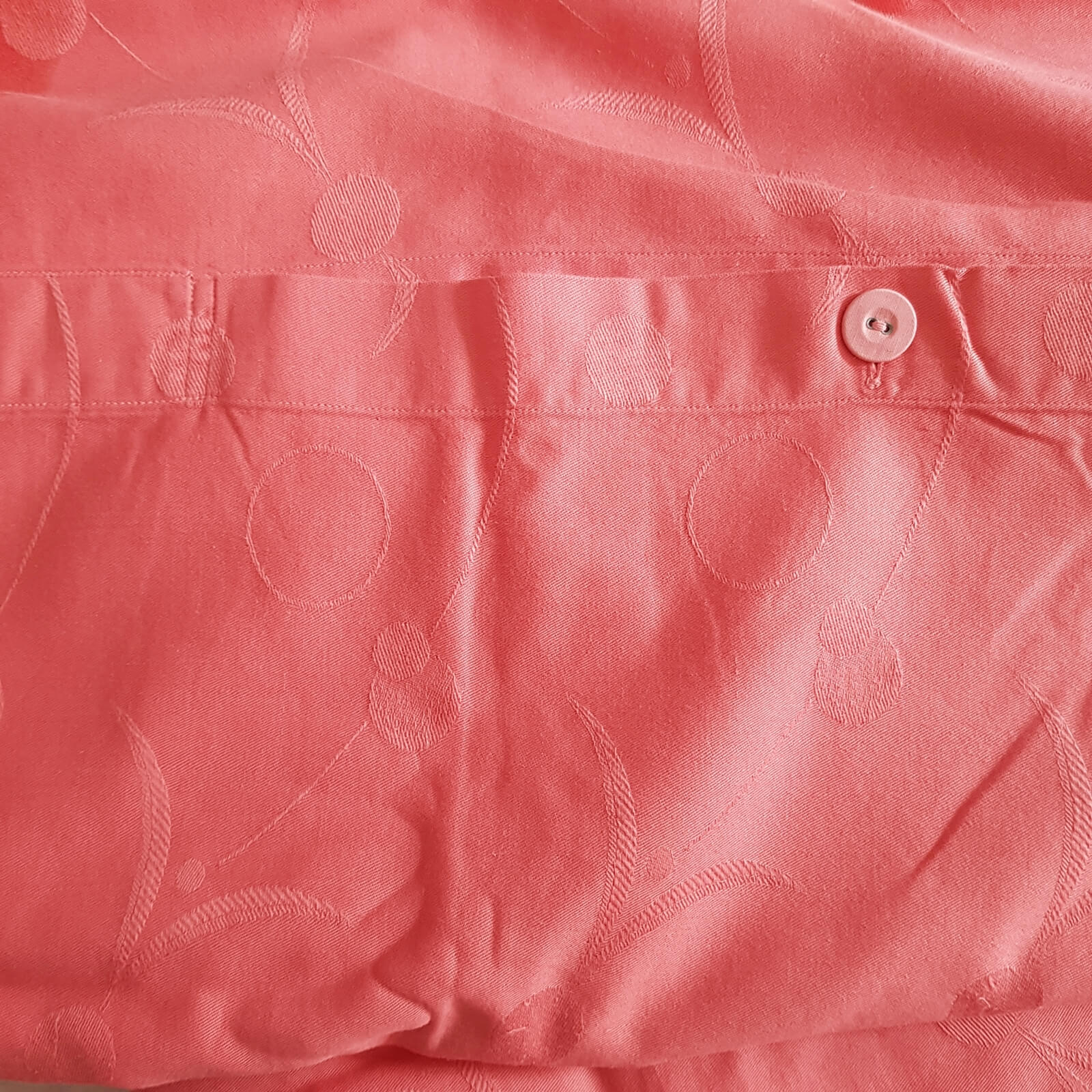 Bettbezug rot aus den 70er Jahren 140/200 cm – Bild 2