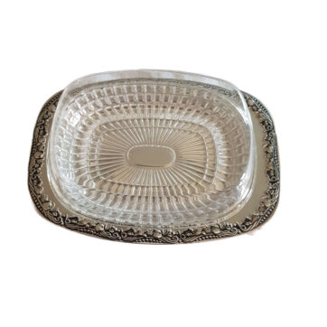 Vintage Tischfein Butterdose "Baroque" 70er